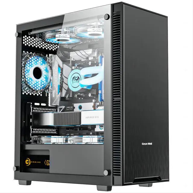 PC de escritorio DIY Aotesier con núcleo i5 E5-2650 CPU GTX 950 con 16G RAM 256G SSD PC para juegos Computadora de escritorio PC para juegos todo en uno