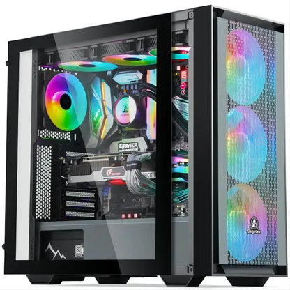 PC de escritorio DIY Aotesier con núcleo i5 E5-2650 CPU GTX 950 con 16G RAM 256G SSD PC para juegos Computadora de escritorio PC para juegos todo en uno