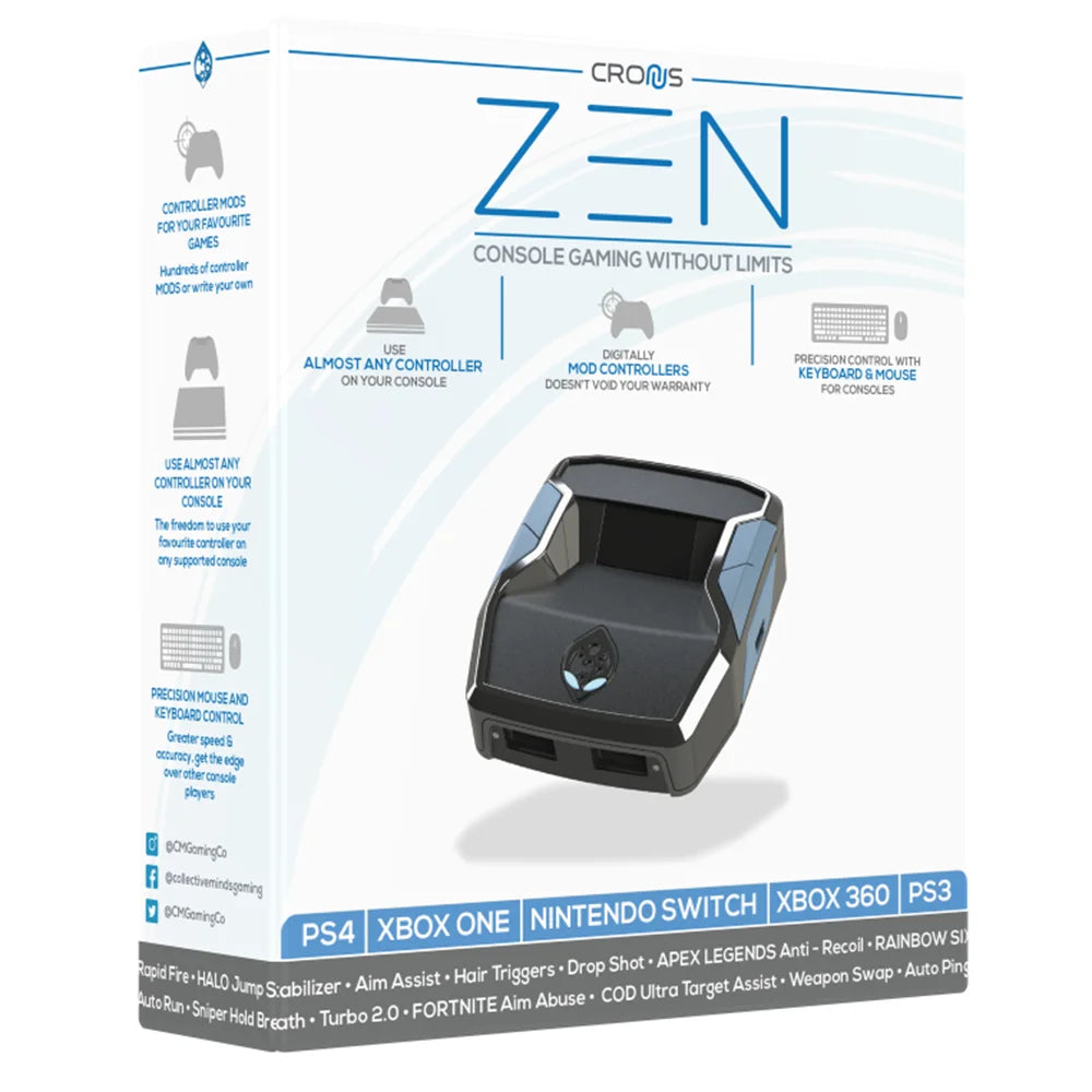 Cronus Zen Cronusmax Plus Keyboard and Mouse Adapter Converter for PS4 /PS3 /Nintend Switch ForXbox 360/One/S/X PC