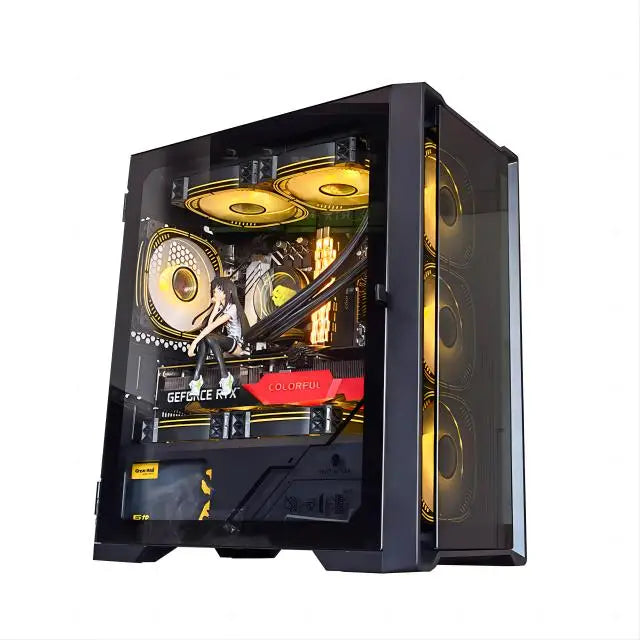 PC de escritorio DIY Aotesier con núcleo i5 E5-2650 CPU GTX 950 con 16G RAM 256G SSD PC para juegos Computadora de escritorio PC para juegos todo en uno