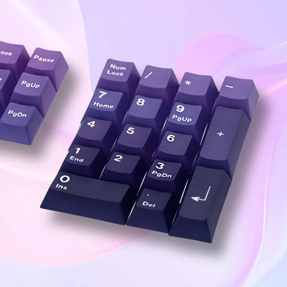 132 Keys PBT Keycaps Cherry Profile Purple Double Shot Key Caps for Cherry Gateron MX Switches Gamer Mechanical Gaming Keyboard