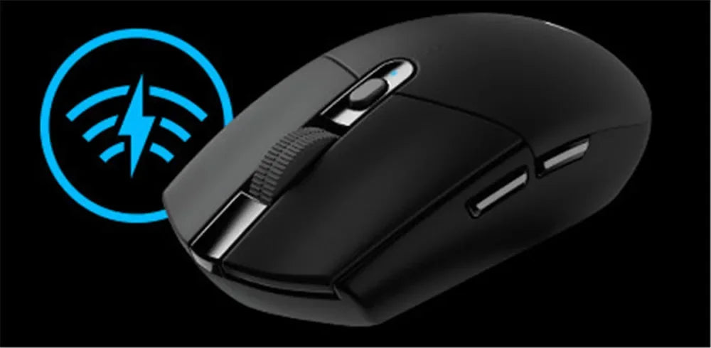 Ratón inalámbrico para juegos Logitech G304 Ligthspeed original, sensor Hero 12K, 12000 DPI, 6 botones programables, compatible con PC y MacOS