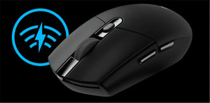 Ratón inalámbrico para juegos Logitech G304 Ligthspeed original, sensor Hero 12K, 12000 DPI, 6 botones programables, compatible con PC y MacOS