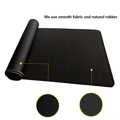 Alfombrilla de ratón grande para juegos en blanco y negro, alfombrilla de ratón grande para juegos de ordenador, alfombrilla de ratón con borde de bloqueo, 90 x 40 cm, alfombrilla para ratón de escritorio para teclado