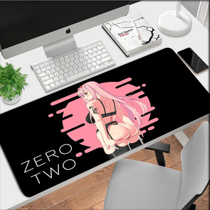 Alfombrilla de ratón Gamer 900x400 Alfombrilla de escritorio Zero Two Gamer Girl Hentai Accesorios Gaming Mousepad kawaii Computadora Escritorio Mesa Juegos Oficina