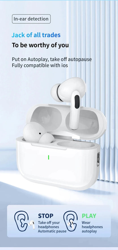 Auriculares Bluetooth Air Pro originales, auriculares Bluetooth 5.3, auriculares para juegos, para iPhone, Apple, Xiaomi, teléfono Android