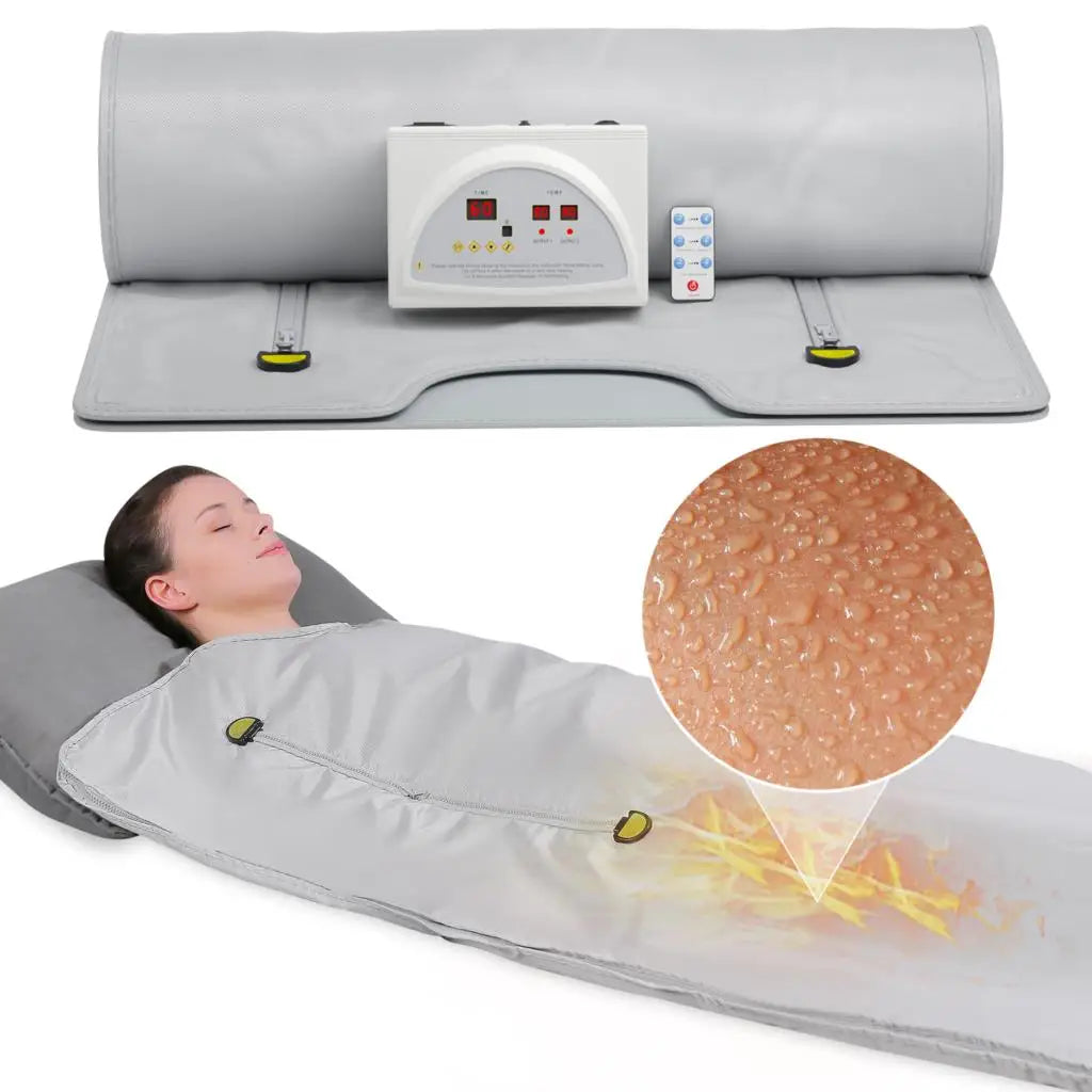 Fat Burning Sauna Blanket For Slimming Weight Loss Spa Detox Infared Heating Blanket For Home Body Shaper With Romote Control