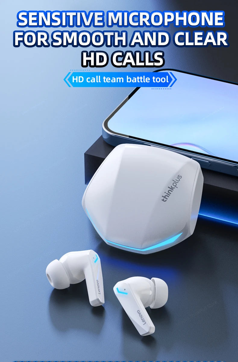 Original Lenovo GM2 Pro 5.3 Earphone Bluetooth Wireless Earbuds Low Latency Headphones HD Call Dual Mode Gaming Headset With Mic