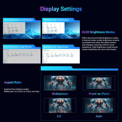 Monitor para juegos TITAN ARMY G27T8T de 26,5 pulgadas, pantalla QD-OLED de 2560 x 1440, frecuencia de actualización de 360 ​​Hz, 0,03 ms, GTG, 1000 nits, HDR 400, sincronización adaptativa