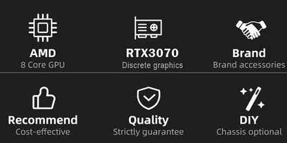 PC para juegos MXZ Ryzen 5 7600 RTX4070/3070 1TB NVME Computadora de escritorio para unidad de sistema PC Personalizar PC gamer completo
