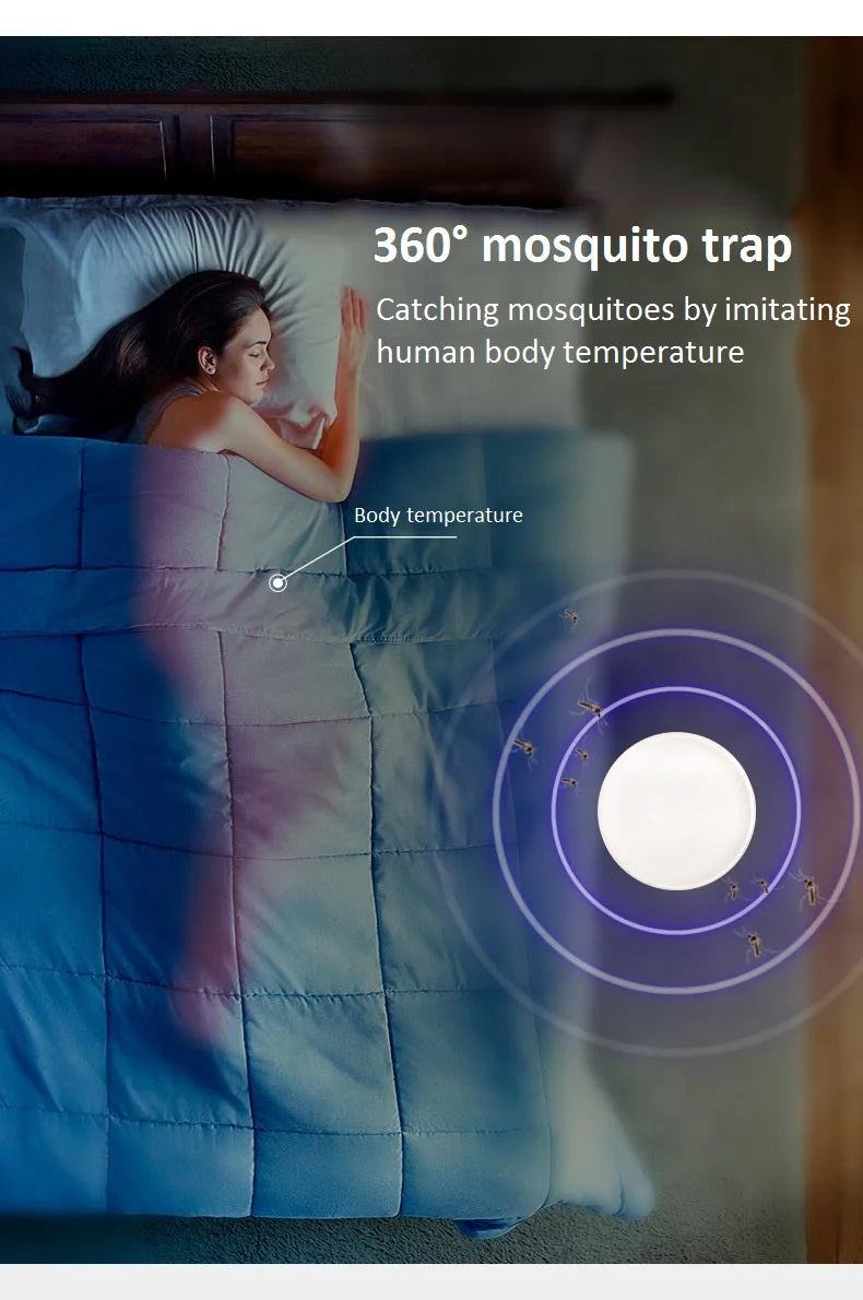 Lámpara LED para exterminar mosquitos, nueva lámpara antimosquitos para interiores, repelente de mosquitos con USB, trampa silenciosa para mosquitos, envío directo