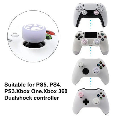 硅胶拇指握把套适用于 PS5/PS4/Switch Pro/XBOX 游戏摇杆控制器手柄摇杆适用于 PlayStation 4 5 配件