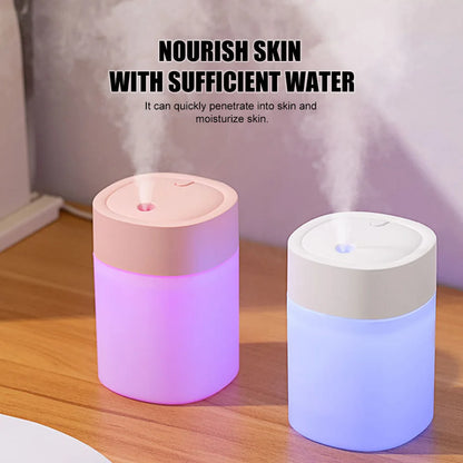 200ML Mini Humidifier USB Ultrasonic Air Humidifier LED Lamp Essential Oil Diffuser Car Purifier Aroma Anion Mist Maker portable