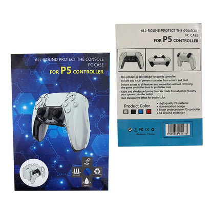 Funda protectora transparente ultradelgada para mando DualSense de PS5, funda protectora transparente para mando Sony Playstation5, accesorios de juego