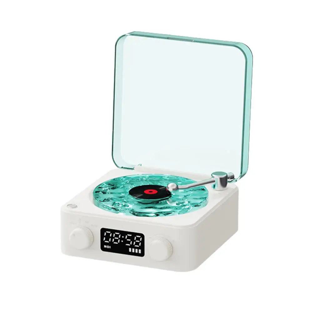 Mini Portable Retro Sleep Aid Speakers White Noise Bluetooth Speaker 360 Surround Sound With RGB Light Support TF Card