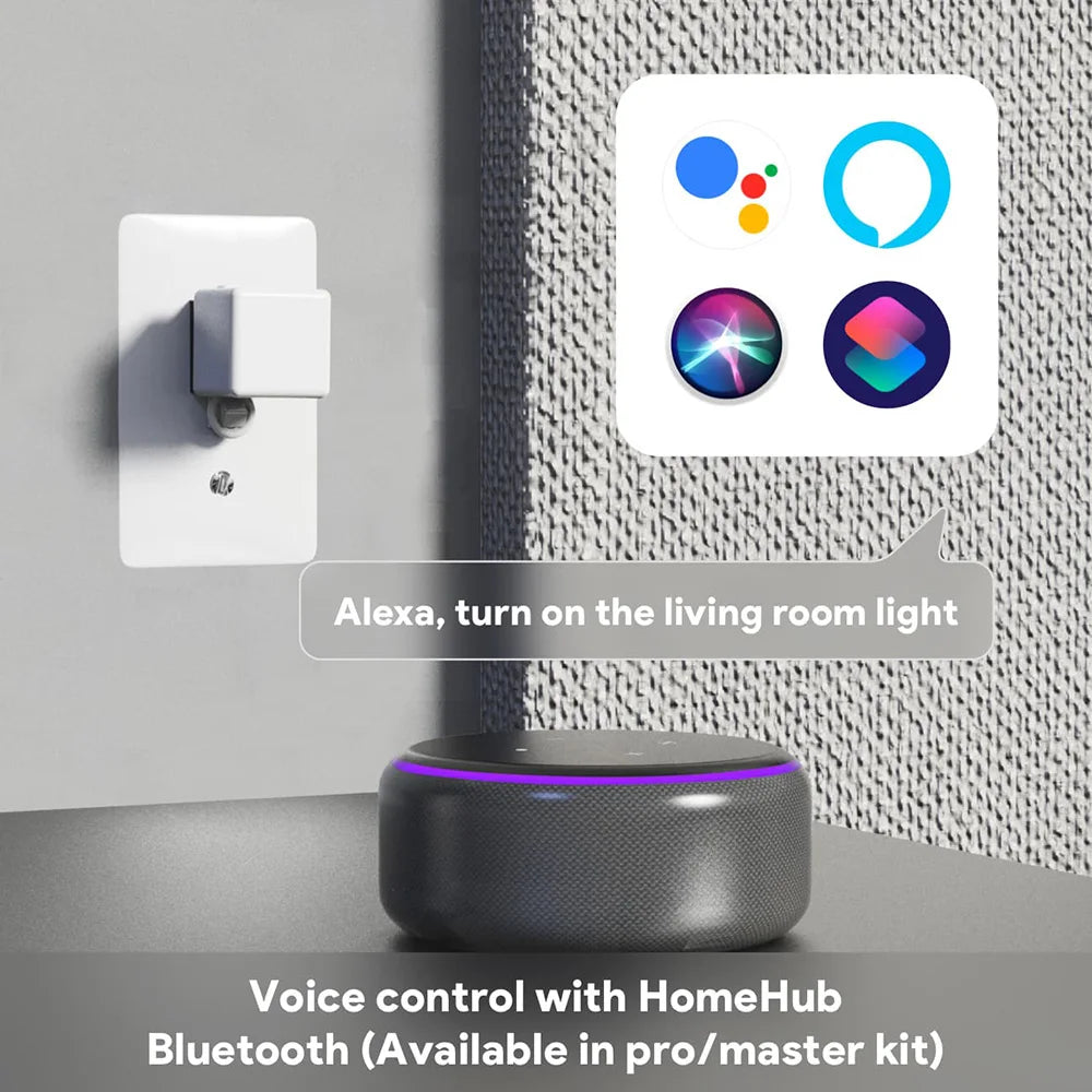 Robot inteligente Fingerbot para el hogar, aplicación Adaprox Home, Bluetooth 4.2, interruptor inteligente Finger Bot, control remoto por voz para Alexa y Google Home