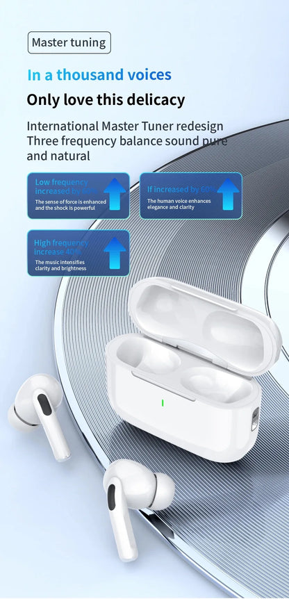 Auriculares Bluetooth Air Pro originales, auriculares Bluetooth 5.3, auriculares para juegos, para iPhone, Apple, Xiaomi, teléfono Android