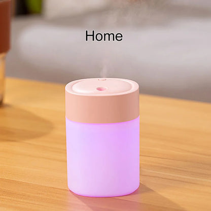 200ML Mini Humidifier USB Ultrasonic Air Humidifier LED Lamp Essential Oil Diffuser Car Purifier Aroma Anion Mist Maker portable