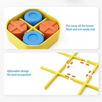 Giiker Super TIC-TAC-TOE BOLT - Juego de ajedrez compacto y portátil para la familia, juguetes de ajedrez para niños, regalos