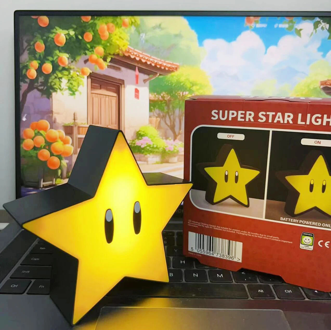 Nueva lámpara de luz LED de noche con luz de estrella superbrillante, luz de noche musical con sonido, lámpara de escritorio con carga USB para niños, regalos, juguetes