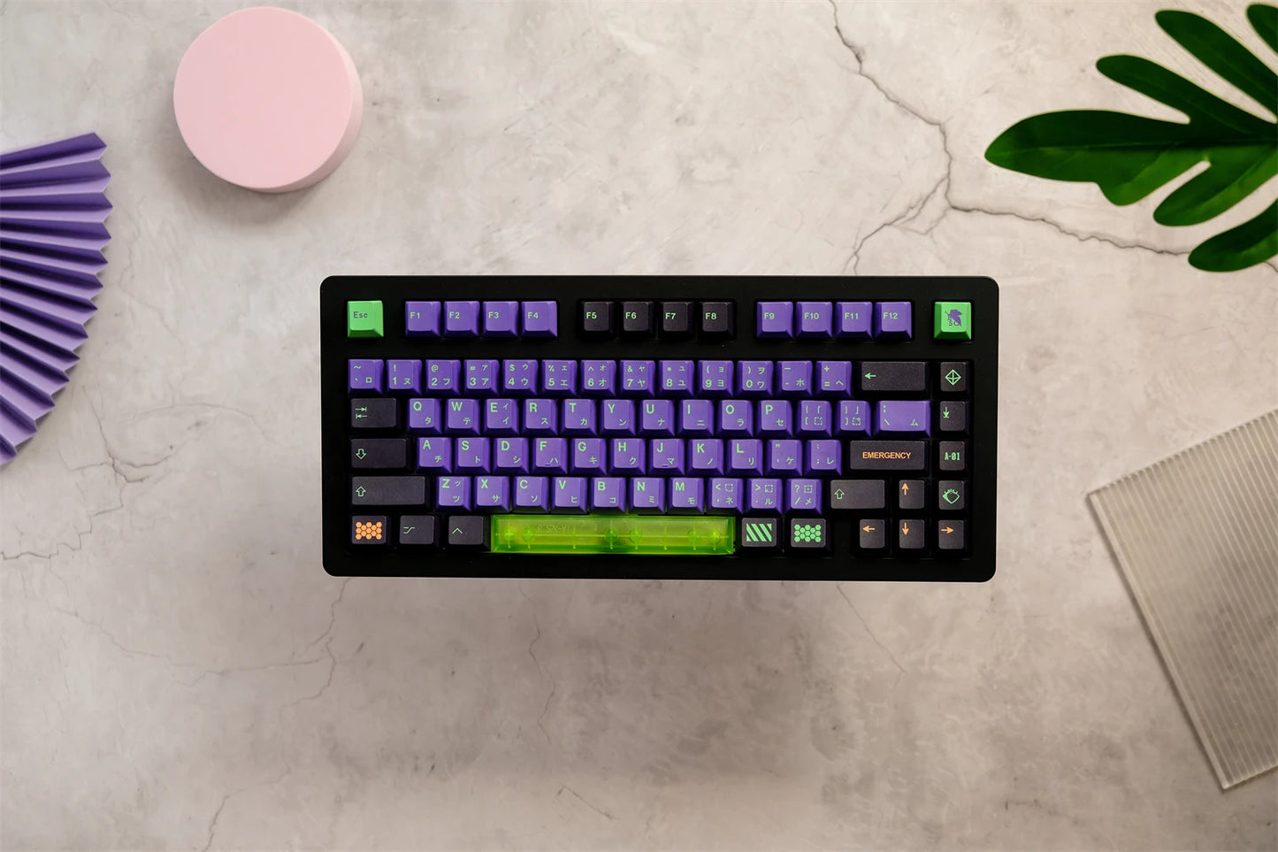 Tecla EVA NO.1 con diseño de anime japonés Mecha, 129 teclas, perfil Cherry PBT DYE-SUB para teclado mecánico Cherry MX Switch