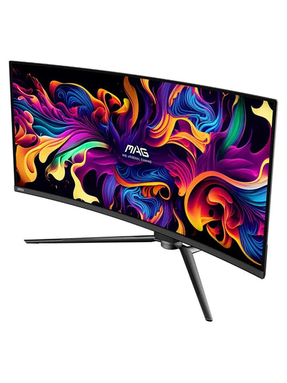 MSI MAG341CQP QD-OLED, 34 Curved OLED Gaming Monitor, 3440 x 1440 (UWQHD), OLED 0.03ms Response time, 175Hz,  HDR 400, HDMI, DP