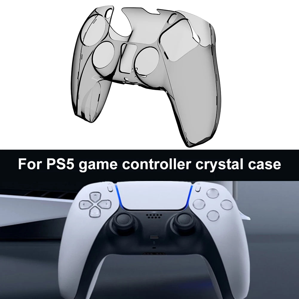 For PS5 DualSense Controller Clear PC Cover Ultra Slim Transparent Protector Case for Sony Playstation5 Gamepad Game Accessories