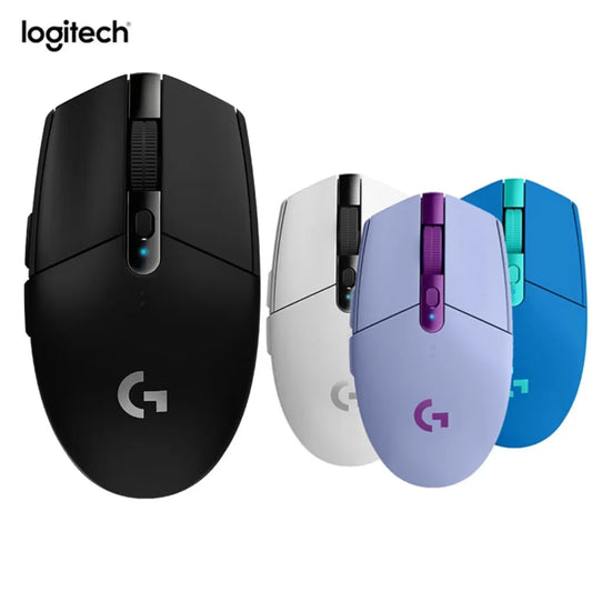 Ratón inalámbrico para juegos Logitech G304 Ligthspeed original, sensor Hero 12K, 12000 DPI, 6 botones programables, compatible con PC y MacOS