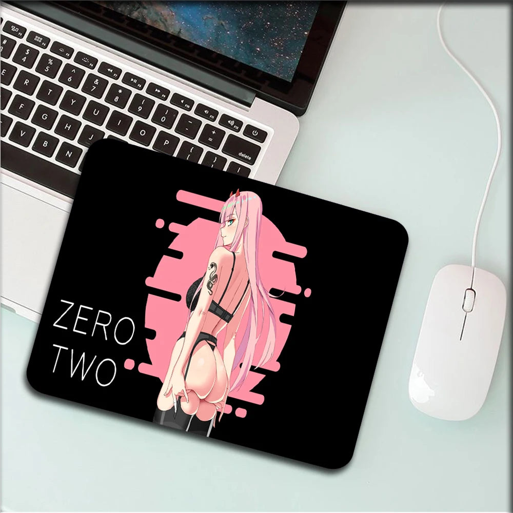 Mouse Pad Gamer 900x400 Desk Mat Zero Two Gamer Girl Hentai Accesorios Gaming Mousepad kawaii Computer Desk Table Games Office