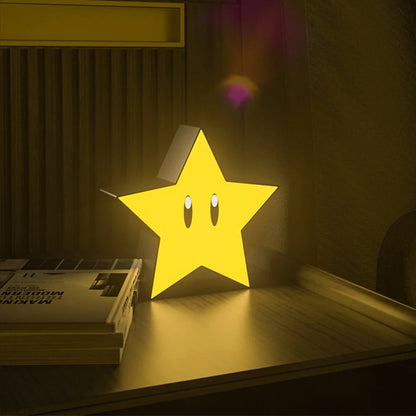 Nueva lámpara de luz LED de noche con luz de estrella superbrillante, luz de noche musical con sonido, lámpara de escritorio con carga USB para niños, regalos, juguetes