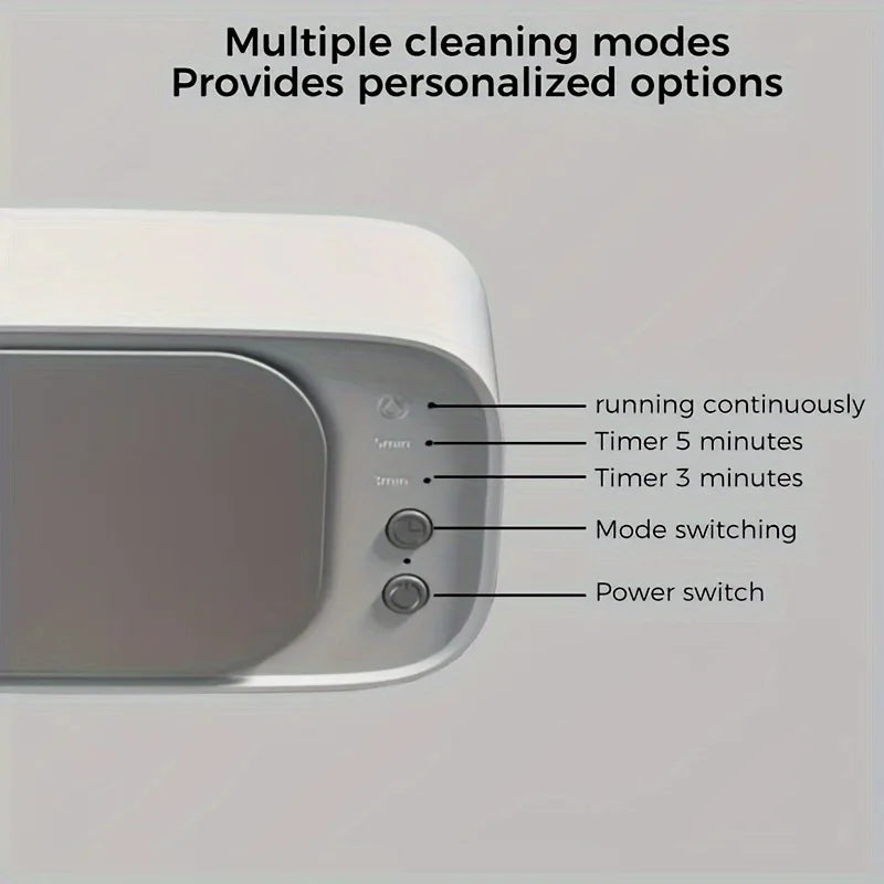 Xiaomi Ultrasonic Glasses Cleaning 45KHZ Ultrasound Jewelry Cleaner Machine High Frequency Ultrasonic Cleaning Bath For Jewelry