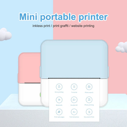 Mini impresora térmica portátil impresora inalámbrica con bluetooth compatible con android y ios