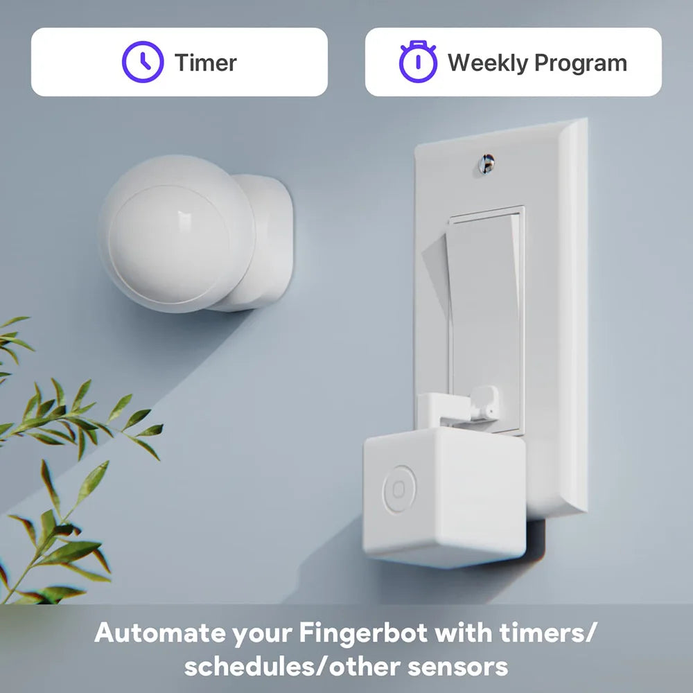 Robot inteligente Fingerbot para el hogar, aplicación Adaprox Home, Bluetooth 4.2, interruptor inteligente Finger Bot, control remoto por voz para Alexa y Google Home