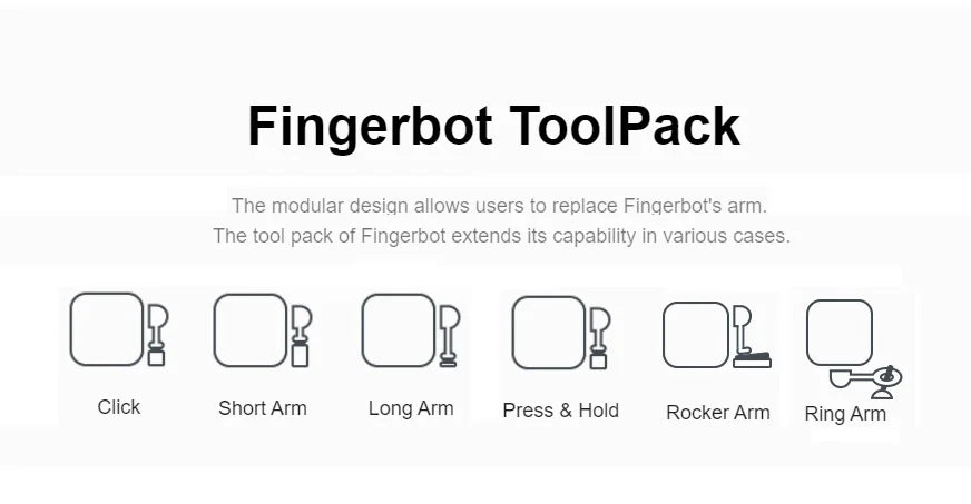 Robot inteligente Fingerbot para el hogar, aplicación Adaprox Home, Bluetooth 4.2, interruptor inteligente Finger Bot, control remoto por voz para Alexa y Google Home