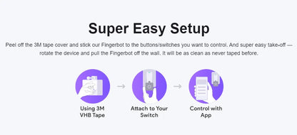 Robot inteligente Fingerbot para el hogar, aplicación Adaprox Home, Bluetooth 4.2, interruptor inteligente Finger Bot, control remoto por voz para Alexa y Google Home