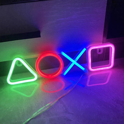 Neon Signs for Bedroom Wall Decor USB Powered Switch LED Neon Light for Game Room Living Room Teen Gamer Room Decoration