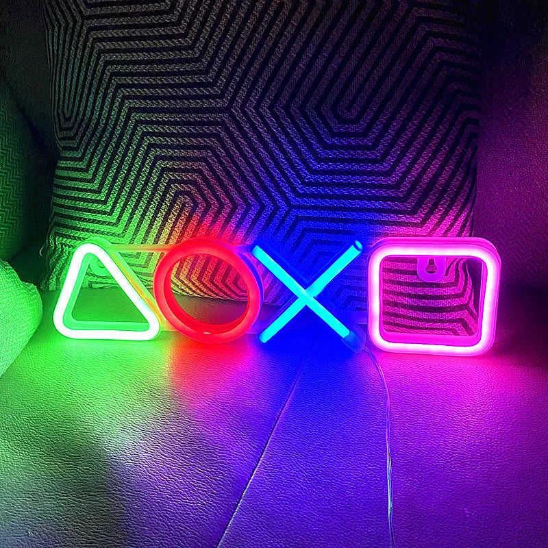 Neon Signs for Bedroom Wall Decor USB Powered Switch LED Neon Light for Game Room Living Room Teen Gamer Room Decoration