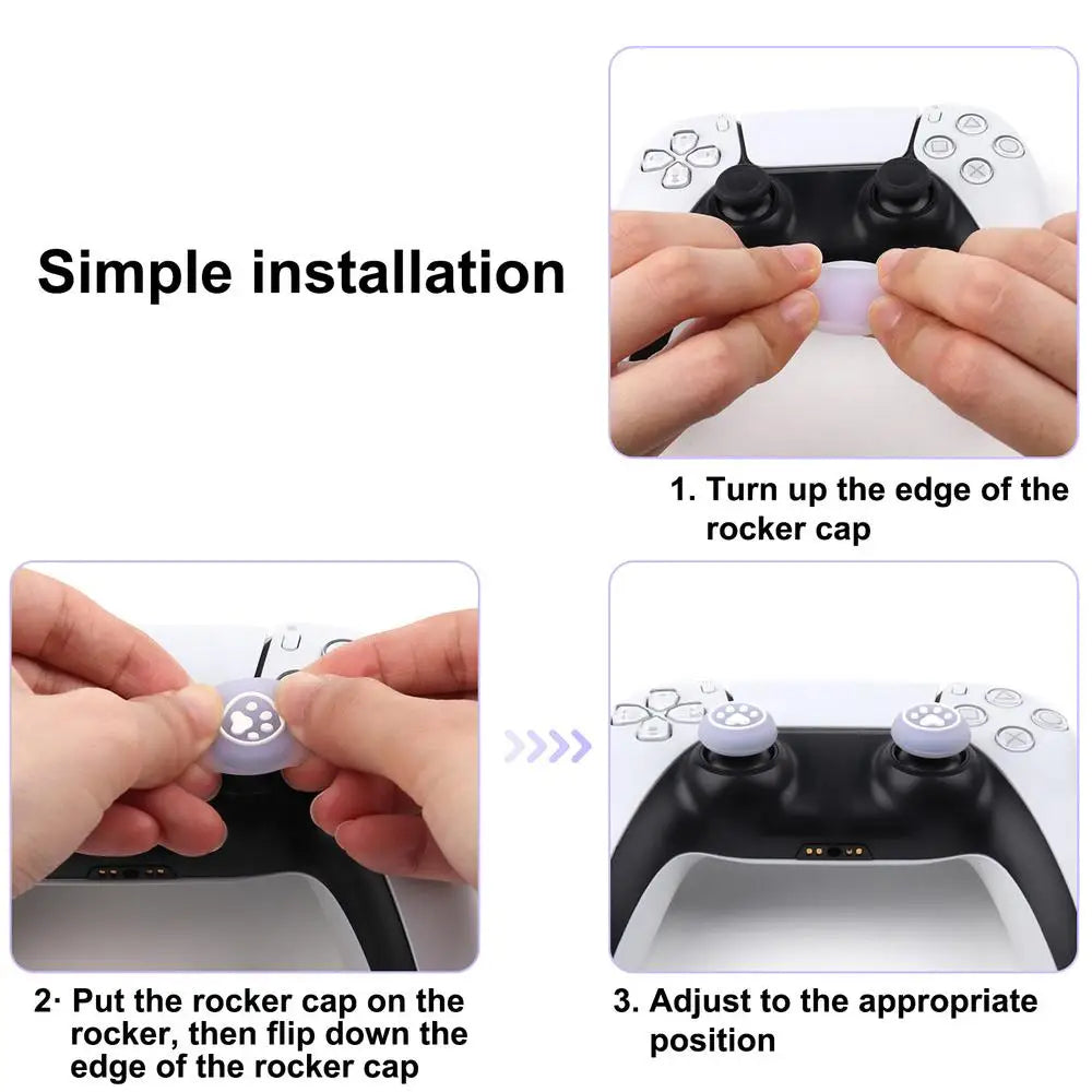 Silicone Thumb Grip Cover For PS5/PS4/switch Pro/XBOX Game Joystick Controller Handle Rocker For PlayStation 4 5 Accessories